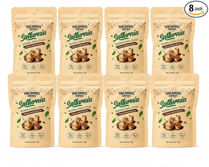 Masala Flavored Sattu Mix | 40 gm per pack | Ready to mix in cold water