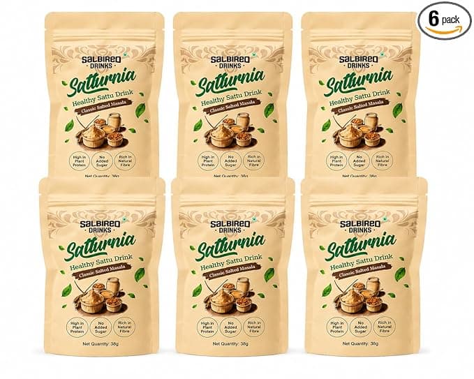Masala Flavored Sattu Mix | 40 gm per pack | Ready to mix in cold water